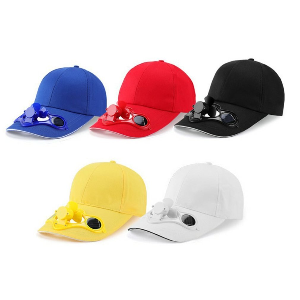Sunscreen Powered Fan Hat Summer Outdoor Sports Hat Sun Protection Cap With Solar Fan Bicycle Climbing Baseball Cap