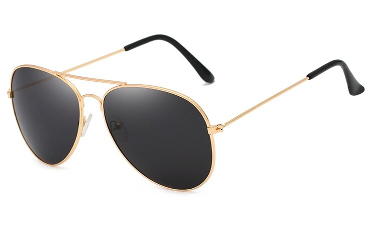 neue Pilot Spiegel Sonnenbrille Frauen/Männer Luxus Sonnenbrille Frauen Vintage Outdoor Driving Oculos De Sol UV400: C2 Gold Black