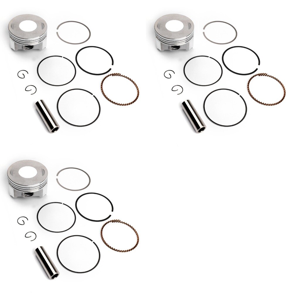 Artudatech pasuje robić Honda XL200 XR200R XR200 1980-2002 STD Ø65.50MM zestaw tłoka + 0.25 + 0.50 13011-KT0-305 części zamienne robić motocykli