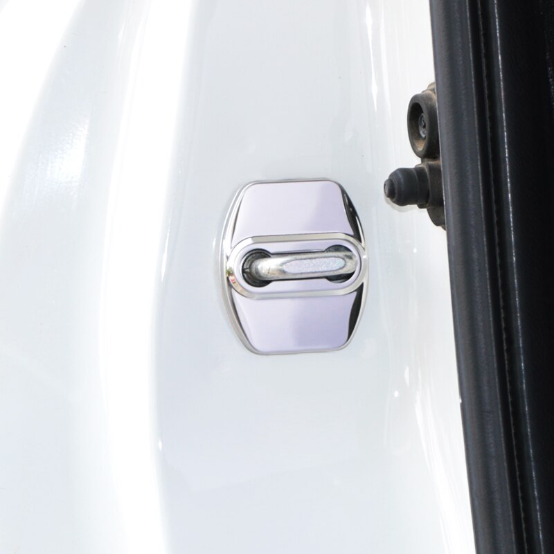 Bil styling automatisk dørlåsbeskyttelse rustfritt stål dekselveske til hyundai tucson montering av tilbehør