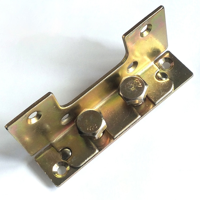 Bed Rail Brackets Set Heavy Duty Bed Rail Fittings Wooden Bed Frame Connectors Fastener with Screws for Headboards Footboards