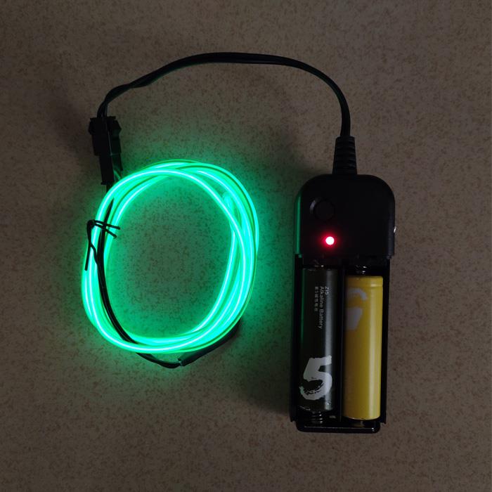 Glowing Line Light Neon Light To Do Word Material Handmade Model Mini Neon Light Line Thin: 1m Battery  green