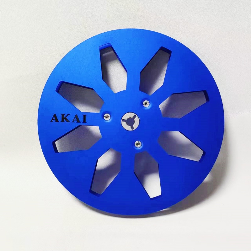 akai 7" X ¼” Inch Empty Tape Reel Nab Hub Reel-To-Reel Recorders Accessory Empty Aluminum Disc Opening Machine Parts: black