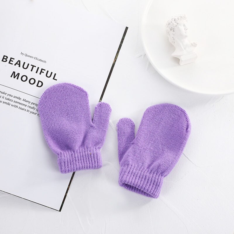 6 paia per set 1-4 anni i bambini mantengono caldi guanti per bambini guanti lavorati a maglia