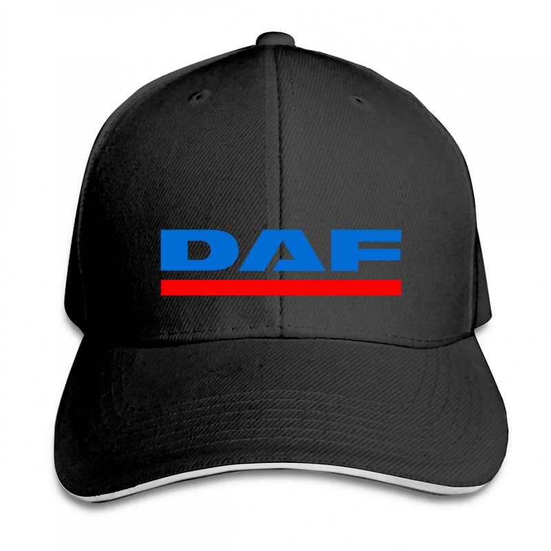 daf vector logo Baseball cap men women Trucker Hats adjustable cap: 2-Black