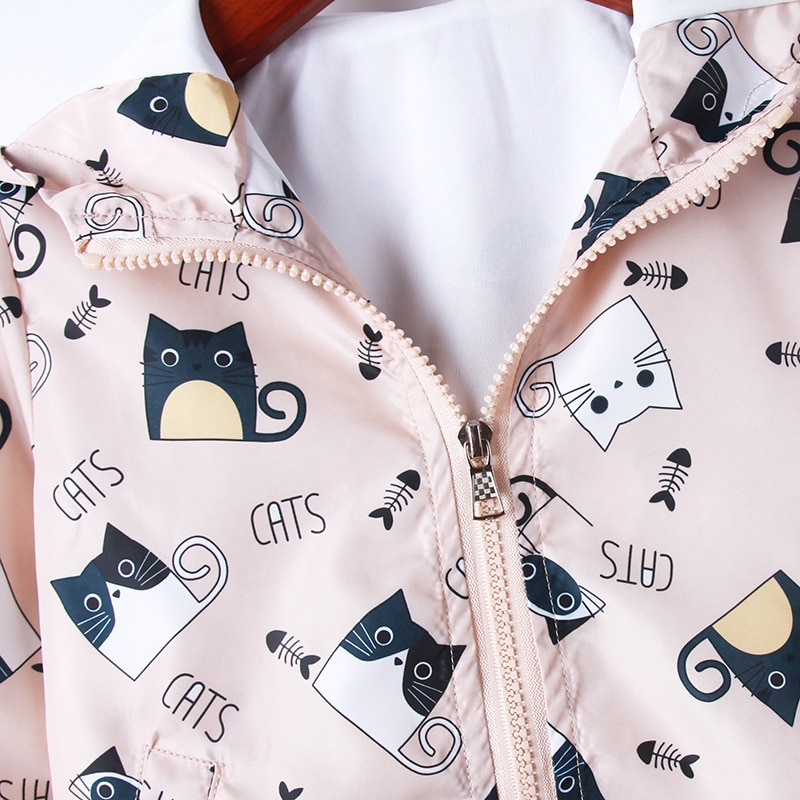 SALEROAD – veste imperméable avec fermeture éclair pour enfant, garçon et fille de 3 à 9 ans, collection automne