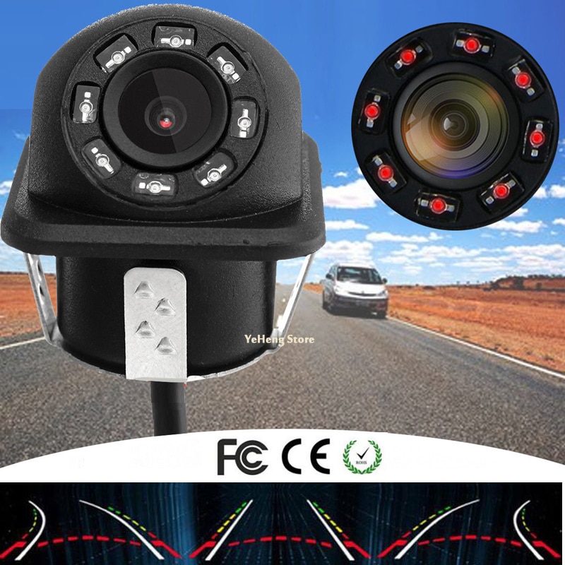 Auto Omkeren Traject Dynamische Tracks Achteruitrijcamera Voertuig Camera BREED ENGEL CCD 8 IR Nachtzicht Parking camera