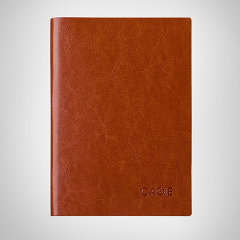 Office stationery A6/A5/B5 business notebook include line page and dot page and blank page soft pu leather notebook