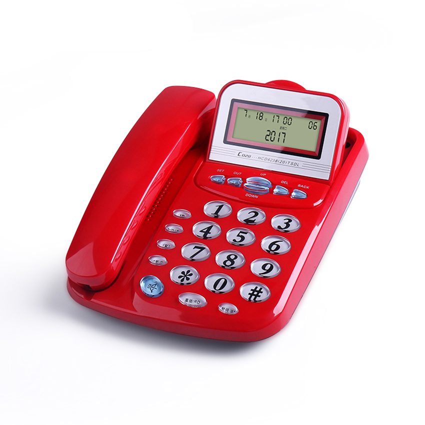 Corded Phone with Speakerphone, Large Tilt Display &amp; Buttons, Caller ID/Call Waiting, 3 Alarm Setting, Do not Disturb Mode