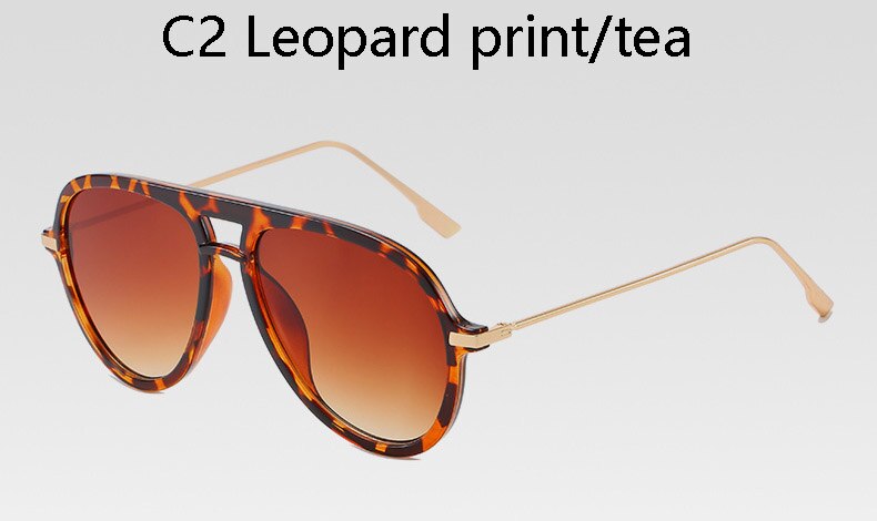 ¡Novedad de ! Gafas de sol clásicas retro para piloto, gafas de conducción para hombre con gradiente de gran tamaño a la para aviación, gafas UV para mujer ins populares: 1929 C2