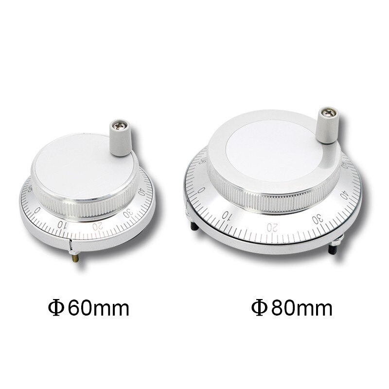 1PCS CNC pulser handwheel 5V 60mm 80 100PPR Manual Pulse Generator hand wheel Machine Rotary Encoder Electronic 4pins 6pins