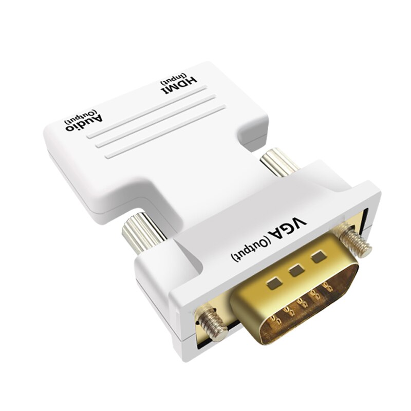 1080P HDMI naar VGA Adapter Man-vrouw Digitaal Naar Analoog Audio Video Converter Kabel voor PC Laptop TV box Projector