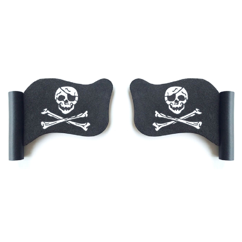 Antenne de voiture en forme de boule noire, crâne de Pirate, drapeau d&#39;avertissement, stylo, décoration en boule aérienne pour voiture, accessoires de style extérieur