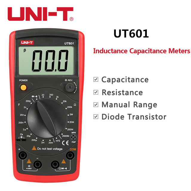 Inductance Capacitance Resistance Tester UNI-T UT601 UT603 Hand-Held Portable LCR Ohmmeter Meter Diode / Transistor Test LCD: UT601