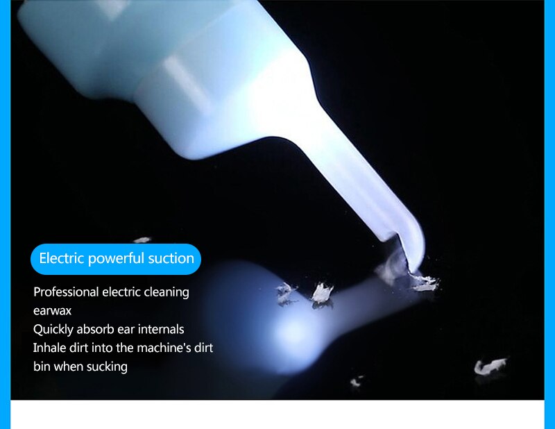 Electric Safe Cordless Vacuum Ear Cleaner Cleaning Wax Remover Painless Tool