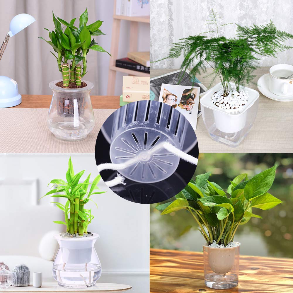 Cuerda de mecha de algodón para jardín, sistema de riego por goteo automático de liberación lenta, maceta para plantación de plantas en maceta, 4/6mm