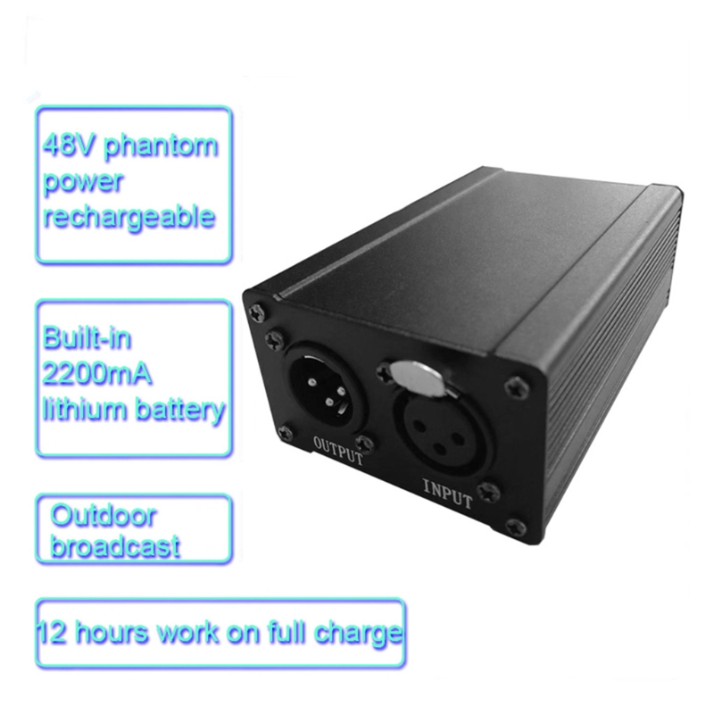 48V Phantom Power Supply Condenser Microphone Phantom Power GAZ-PS02 USB Power Supply