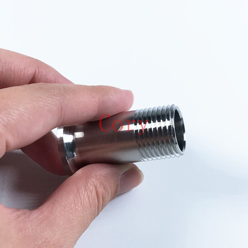 1PCS 304 Stainless Steel Flange Adapter KF16 Flange Size to 1/2"1/4" 3/8" BSP Male Thread