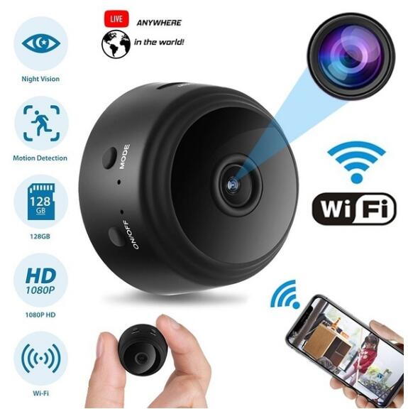 HYUCHON WiFi Mini Camera Draadloze HD 1080 P Nanny Cam met Remote View/Bewegingsdetectie/Nachtzicht IP security Recorder
