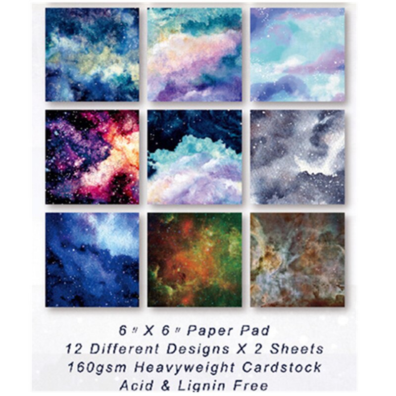 24 sheet Junk Journal Purple Star background paper pad scrapbooking origami papers for card making album scrapbook craft supply