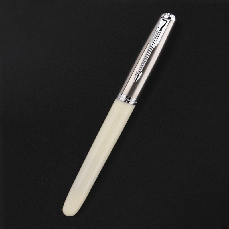 Jinhao – stylo plume classique 86, fournitures scolaires, papeterie de bureau pour étudiants,: Milky white