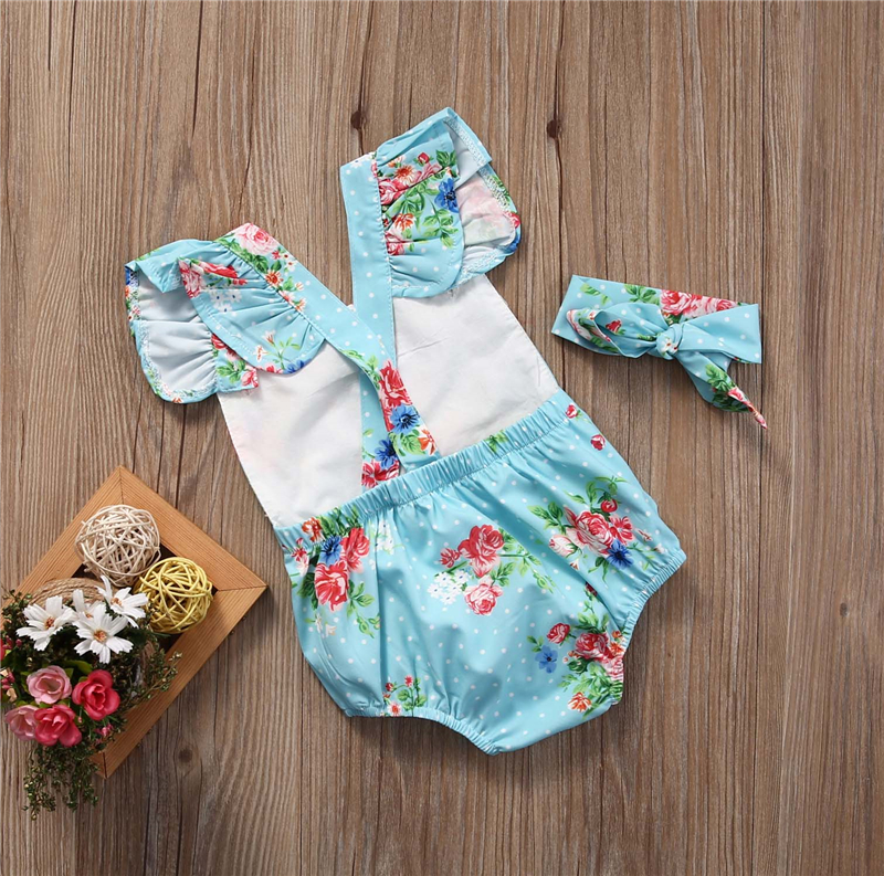 2 teile/satz Neugeborenen Baby Kleidung Ärmellose Mädchen Jungen Kleidung Casual Baumwolle Baby Strampler Mit Stirnband de bebe kostüme