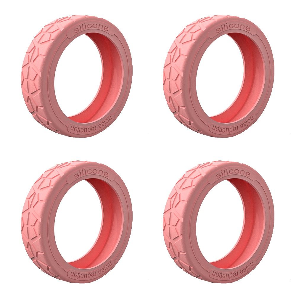 4/8 stücke 5cm Silikon Reisegepäck Caster Schuhe mit Silent Sound Koffer Räder Schutz abdeckung Trolley Box Rollen Abdeckung: Rot
