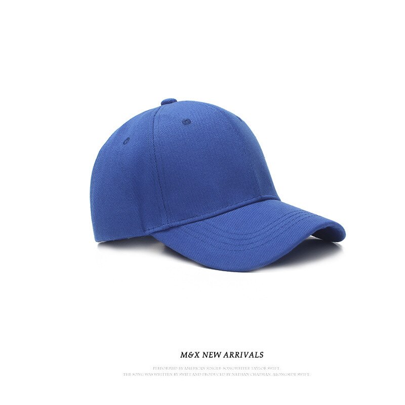 Women Men Hat Curved Sun Visor Light Board Solid Color Baseball Cap Men Cap Outdoor Sun Hat Adjustable Sports Caps in Summer: Royal blue