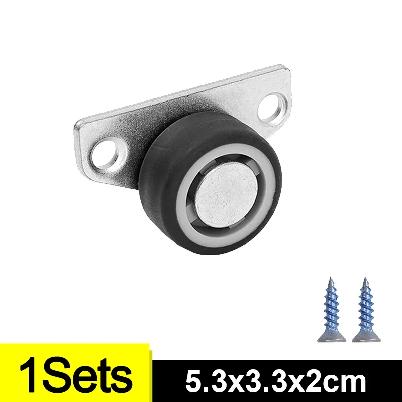 12-1pcs Side Mount Caster Wheels Mini Silent Rubber Furniture Castors Directional Cartwheels For Trolley Drawer Kitchen Cabinet: Orange