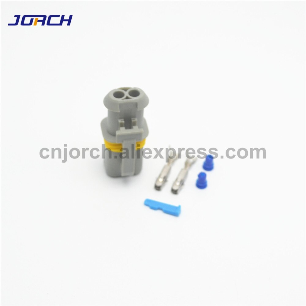 5 Sets 2pin Lear Connector 18385000002 Vrouwelijke Elektrische Auto Connectors Verzegelde Automotive Plug 18385.000.002