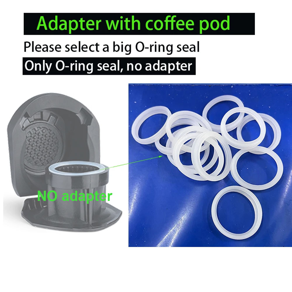Dolce Gusto Koffie Adapter O-Ring Rubber Afdichting Alleen O-Ring Koffiemachine Capsule Accessoires Bevatten Geen Adapter: L / Licht Groen