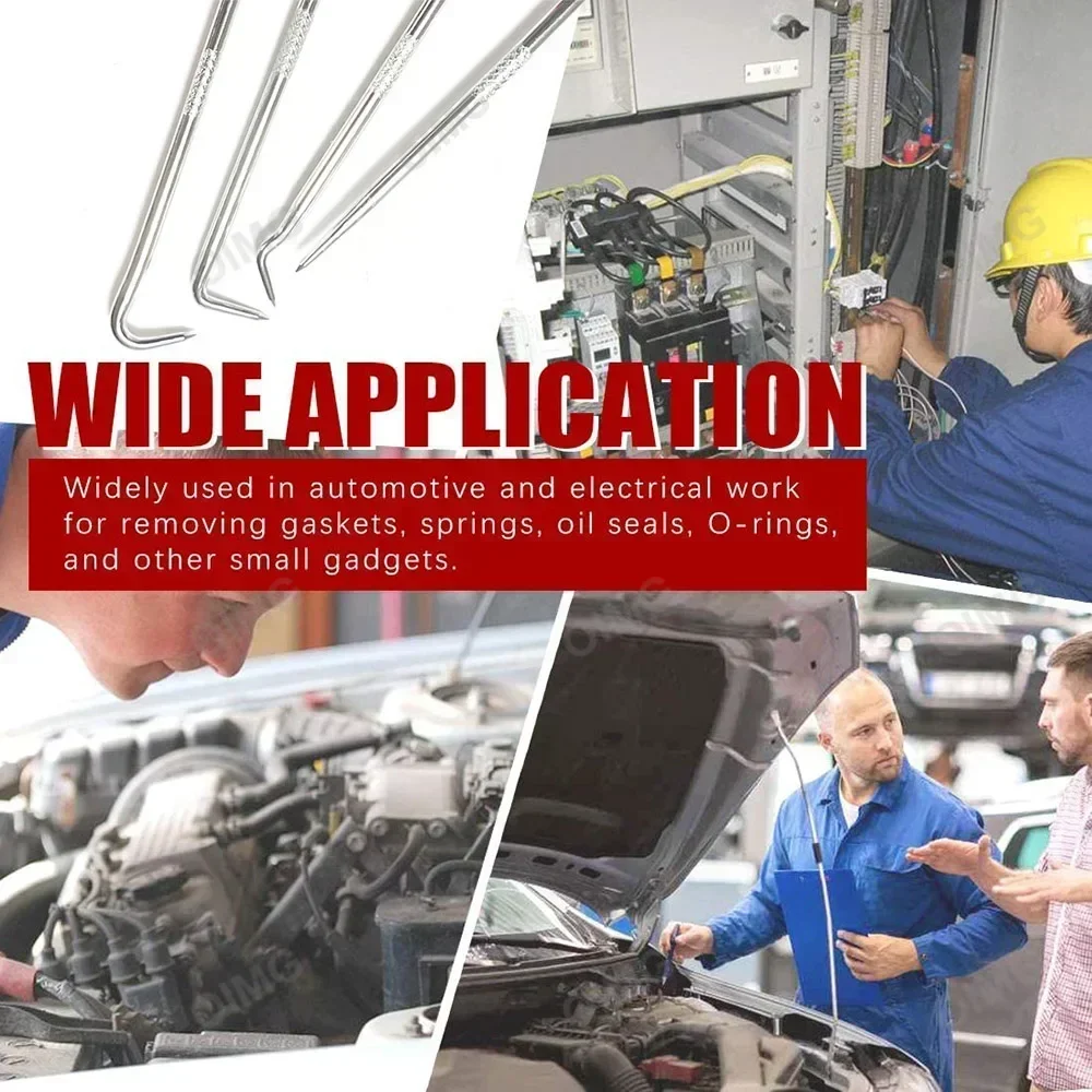 Auto Öl Dichtung Schraubendreher einstellen O Ring Dichtung Abzieher Haken Entfernung Werkzeug Reifen Stein Reinigung wählen und Haken einstellen für Automobil