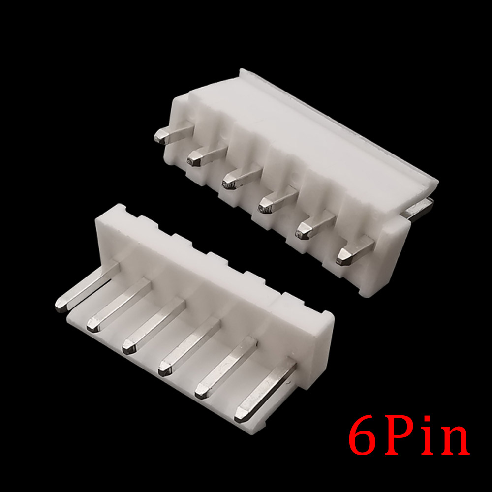 JST-VH3.96 Conector, 3.96mm Pitch macho Plug, agulha reta, soquete Pin cabeçalho, 2 pinos, 3 pinos, 4 pinos, 5 pinos, 6 pinos, 7 pinos, Terminal 8Pin, 20pcs: Marfim