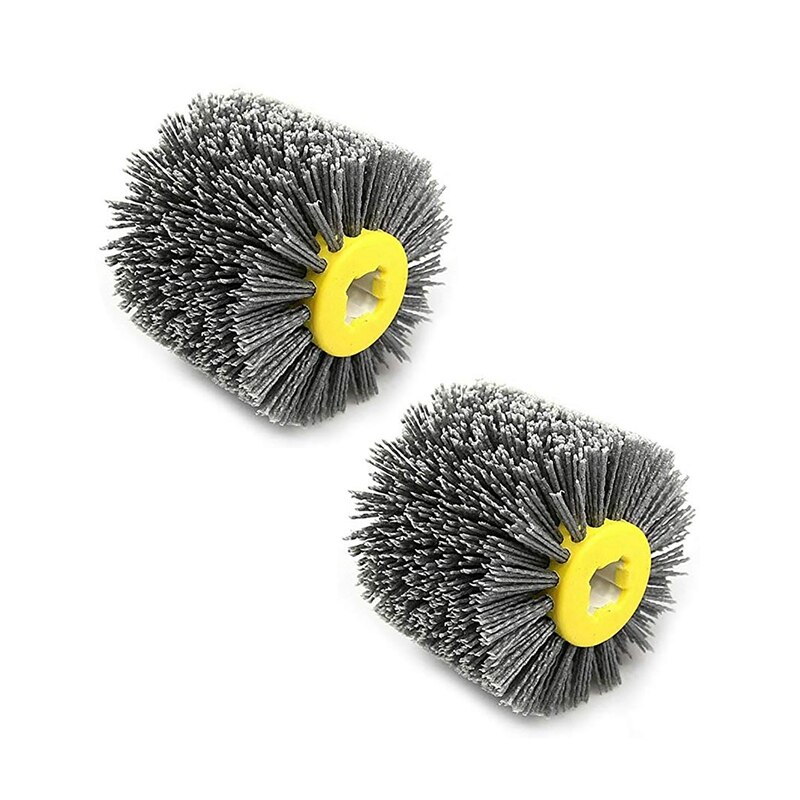 2Pcs Nylon Sanding Wire Dupont Drum Polishing Wheel Woodworking Brushes