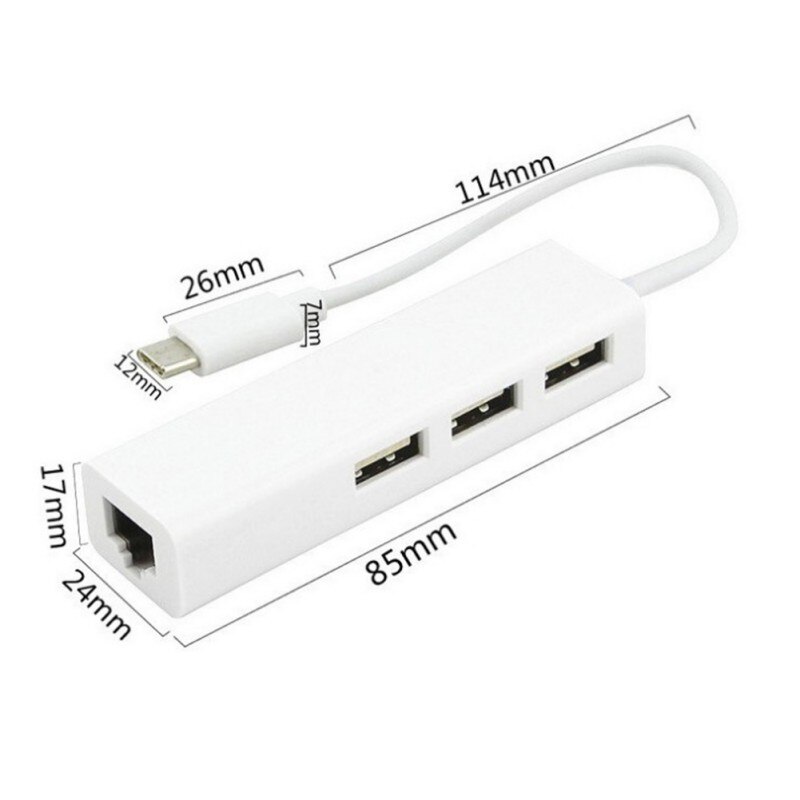 USB 3.0Network Hub Ethernet LAN Card RJ45 External Card USB Lan to Ethernet Adapter for Mac IOS Android PC Network Cards