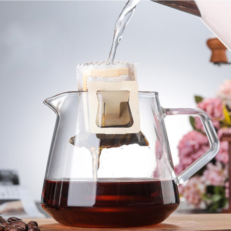 Glass Coffee Sharing Pot Coffee Server Pour Out Decanter Home Brewing Cup Hand Made Coffee Maker Ice Drip Kettle 400ML-600ML#2