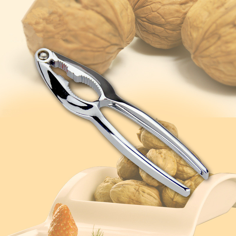 Casse-noix métallique multifonction | Casseuse d&#39;écrous de cuisine, décortiqueur de noix, outil d&#39;ouverture de pince de noix, outil de crabe casse-crabe OK 0510 1 pièce