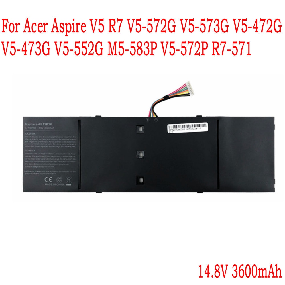 AP13B3K Laptop Batterij Voor Acer Aspire V5 R7 V5-572G V5-573G V5-472G V5-473G V5-552G M5-583P V5-572P R7-571 AP13B8K