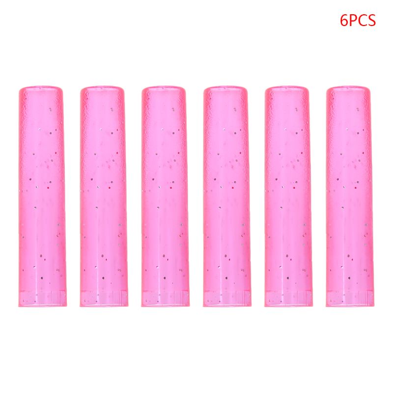 6 stk sød blyanthætte ærme dække extender plast beskytter skoleartikler   b36c: Lyserød