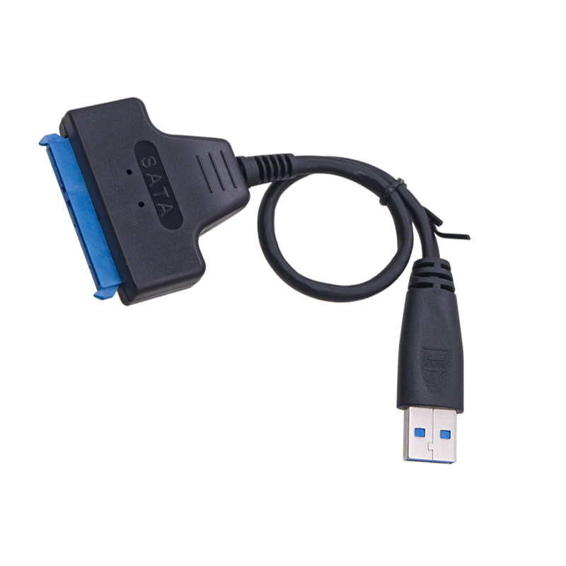 Sata naar usb 3.0- adapter, usb 3.0 sata 3 -kabel 2.5 ondersteuning voor 6 gbps externe harde schijven (hdd/ssd), 22- pins sata iii naar usb 3.0- datakabel
