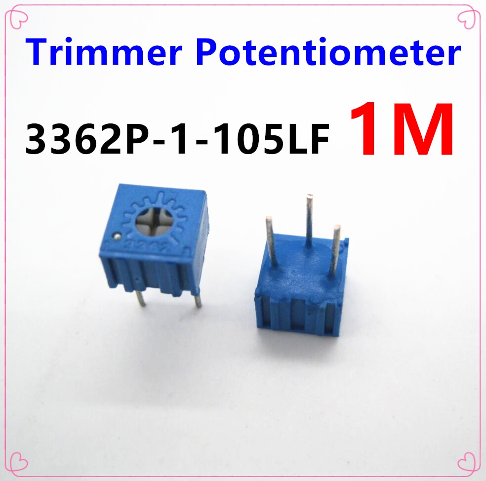 15 pièces potentiomètre réglable 3362 P 1 M 105 résistances réglables 3362 105 Résistances variables 1 M ohms