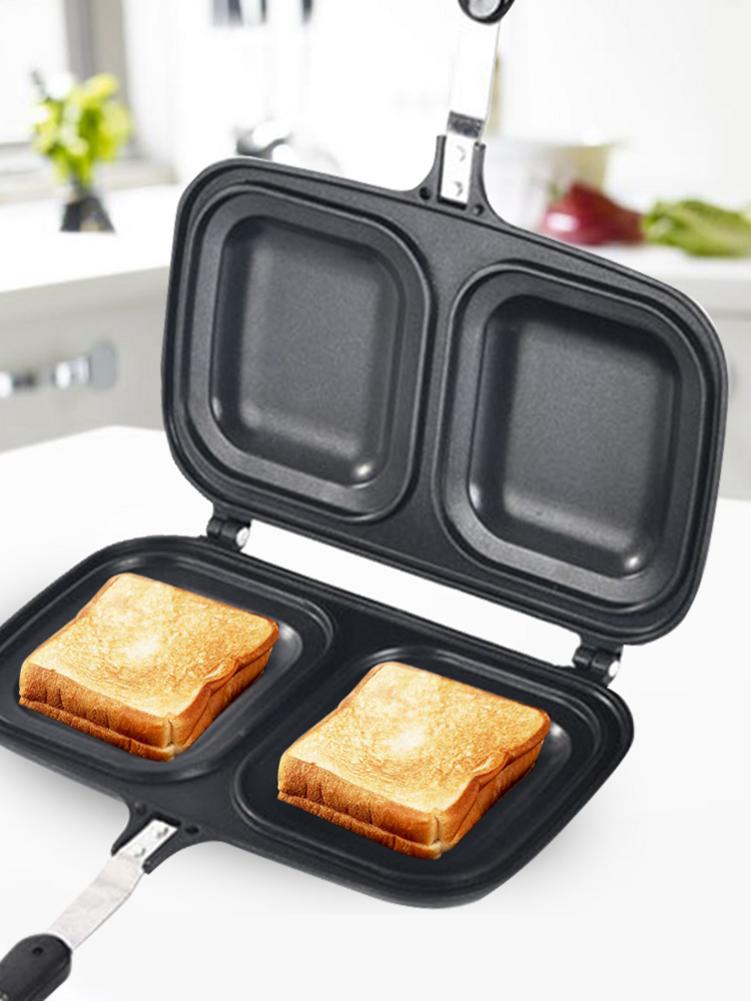 Sandwich Ei Dubbelzijdig Omelet Pan Non-stick Koekenpan Cake Bakken Tool Platte Bodem Non-stok Huishoudelijke Cakevorm