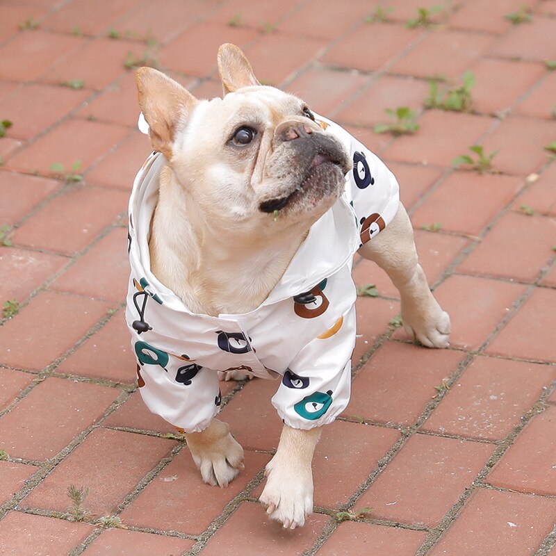 Französisch Bulldogge Hund Regenmantel Wasserdichte Dünne Sommer Kleine Hund Welpen Regen Mantel Haustier Regnet Mantel Hund Kostüm