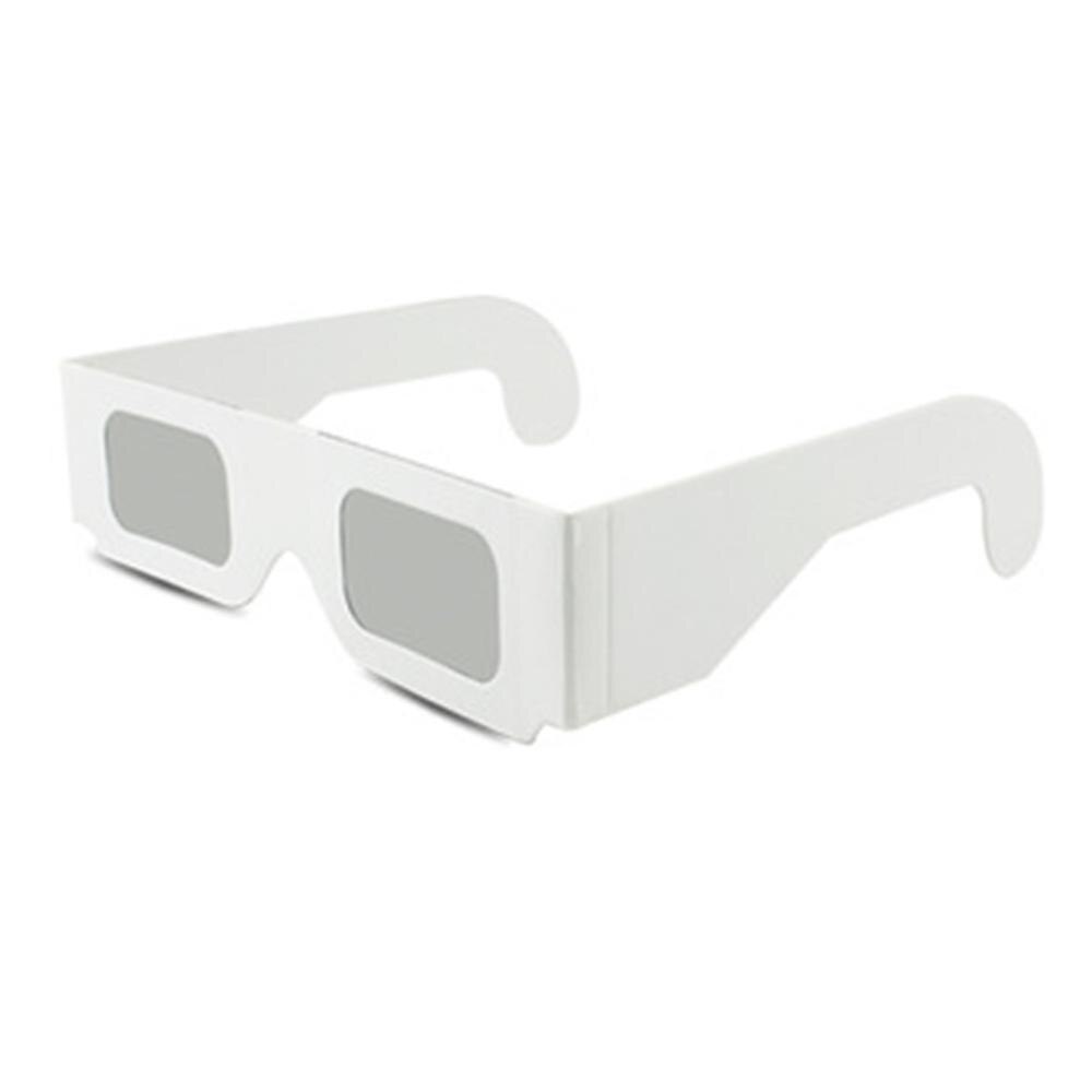 10pcs Chromadepth Paper 3d Glasses,White Cardboard 3D Chroma Depth Glasses Can be Insert to Books and Magazines For Schools