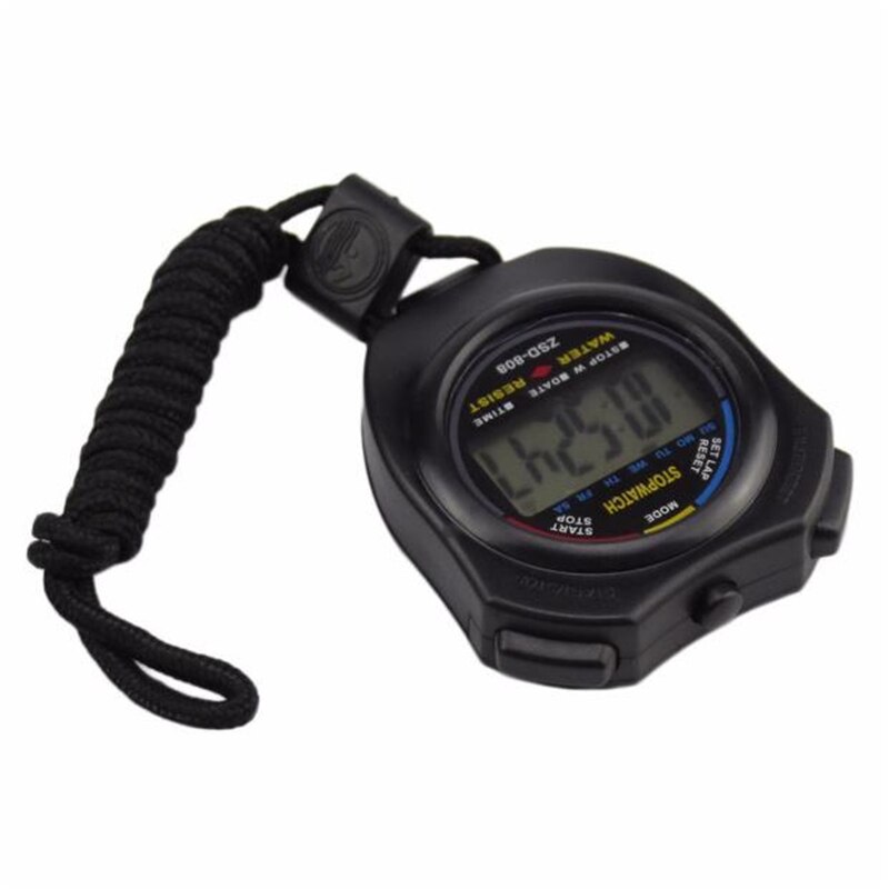 Waterdichte Digitale LCD Stopwatch Chronograaf Timer Teller Sport Alarm heren horloge digital sport horloge @ 3