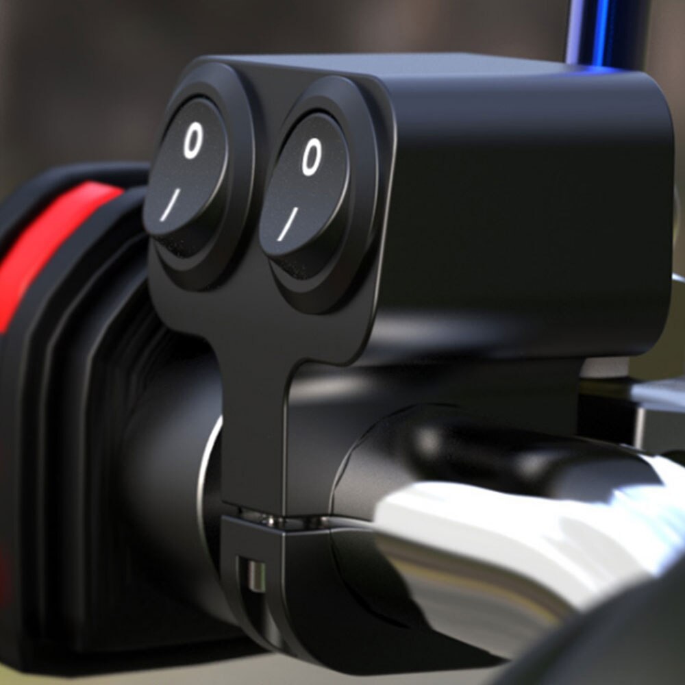 12V 7/8" Handlebar Control Switch Motorcycle Dual Control Headlight Double Flasher Speaker Switch Replacement Accessories