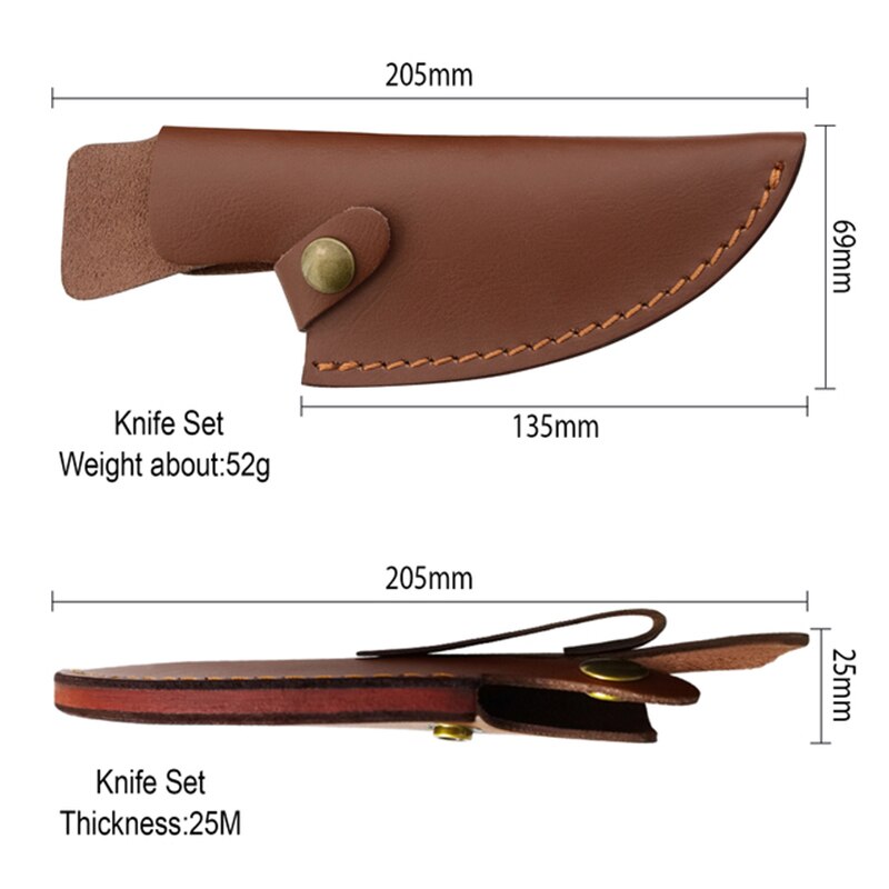 1PC Knife Sheath Cover Case Leather Scabbard Chef Knives Sheath Edge Guard Protective Covers Butcher