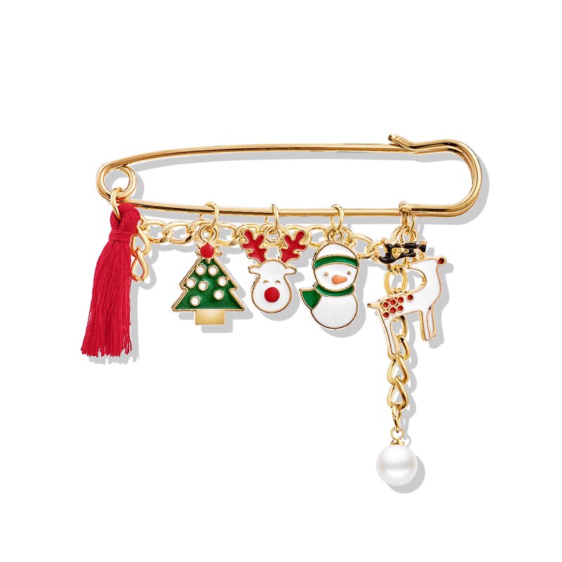 Misananryne Mooie Mode Jaar Kerst Laarzen Broche Kerstman Schoenen Vervoer Strass Broche Sieraden: S07762