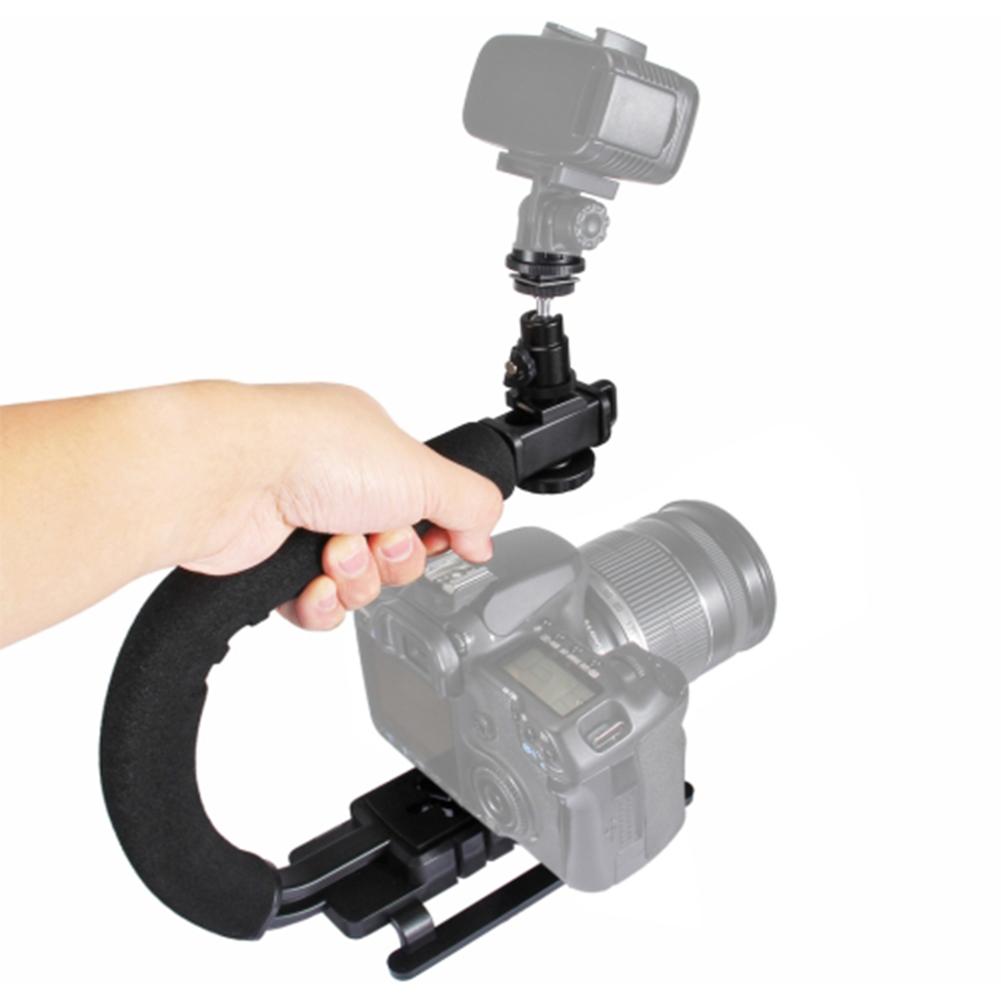 Camera Stabilizer Draagbare C Type Monopod Kit Handheld Houder Grip Flash Bracket Mount Adapter Camera Accessoires