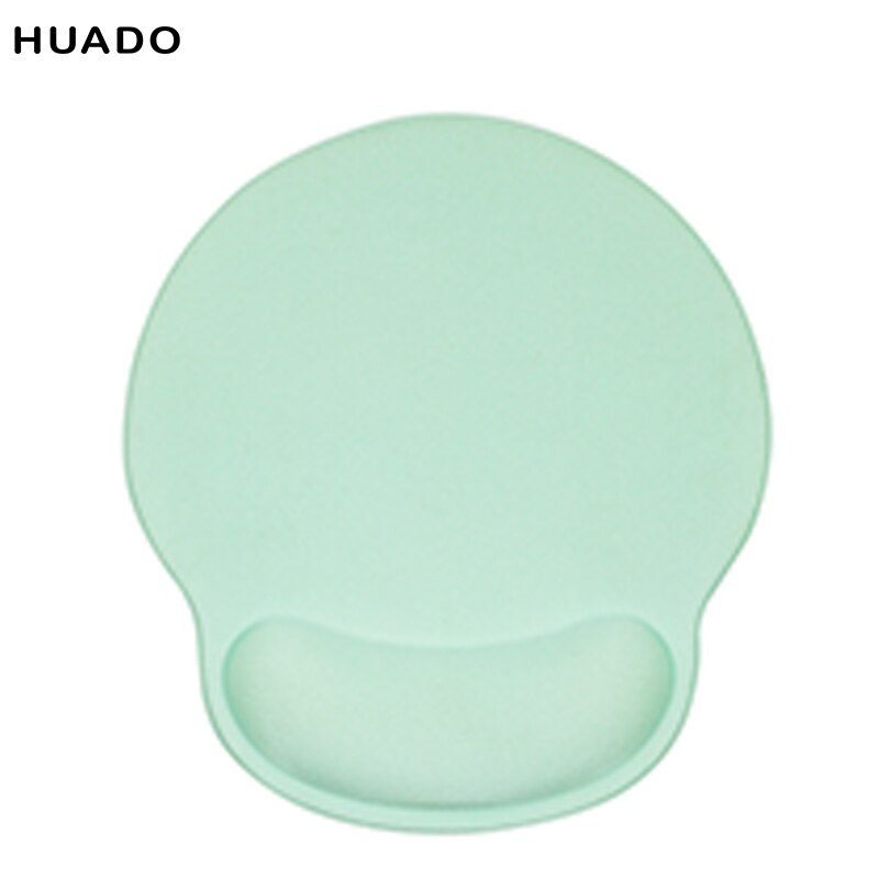 Ergonomie Mauspad aus Memory-Schaum mit Handgelenkauflage, Hand- und Handgelenk-Mauspad, rutschfeste Gummiunterseite: Licht Grün